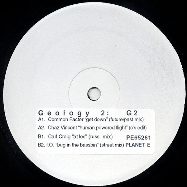 Various : Geology - A Subjective Study Of Planet E - Volume Two (12", Promo, W/Lbl)