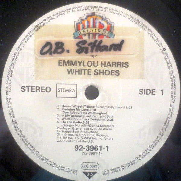 Emmylou Harris : White Shoes (LP, Album)