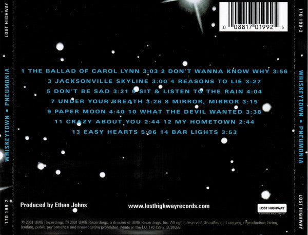 Whiskeytown : Pneumonia (CD, Album, RP)