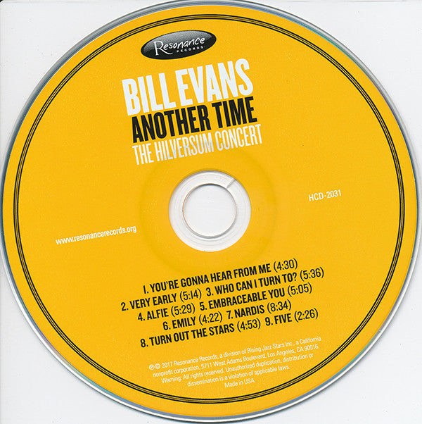 Bill Evans : Another Time (The Hilversum Concert) (CD, Album)