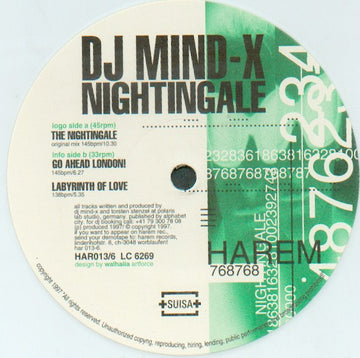 DJ Mind-X : Nightingale (12", Whi)