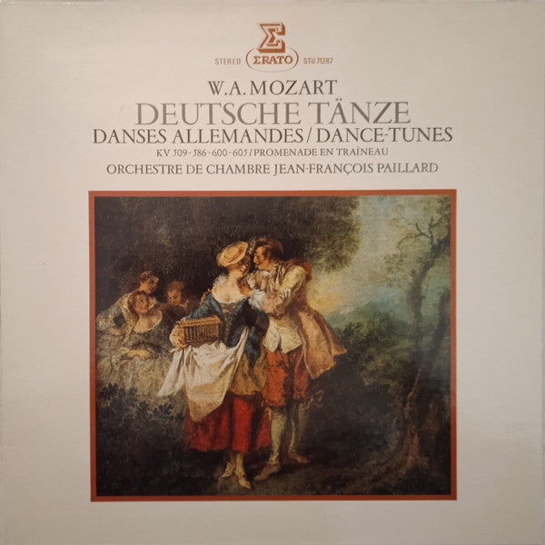 Wolfgang Amadeus Mozart, Orchestre De Chambre Jean-François Paillard, Jean-François Paillard : Deutsche Tänze - Danses allemandes - Dance Tunes KV 509 - 586 - 600 - 605 / Promenade en Traîneau (LP, Album, RE, Gat)