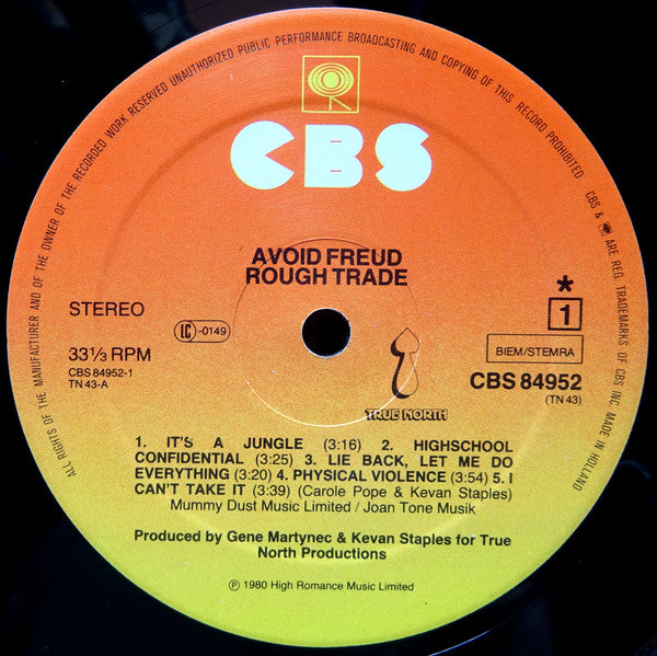 Rough Trade : Avoid Freud (LP, Album)