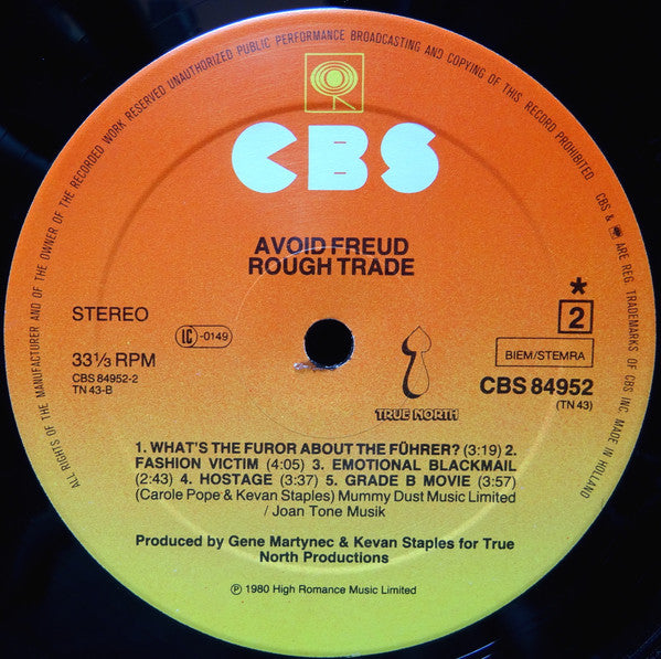 Rough Trade : Avoid Freud (LP, Album)