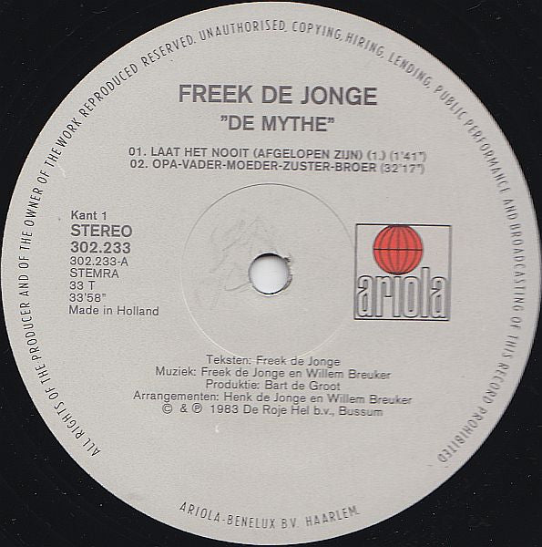 Freek de Jonge : De Mythe (2xLP, Album, Gat)