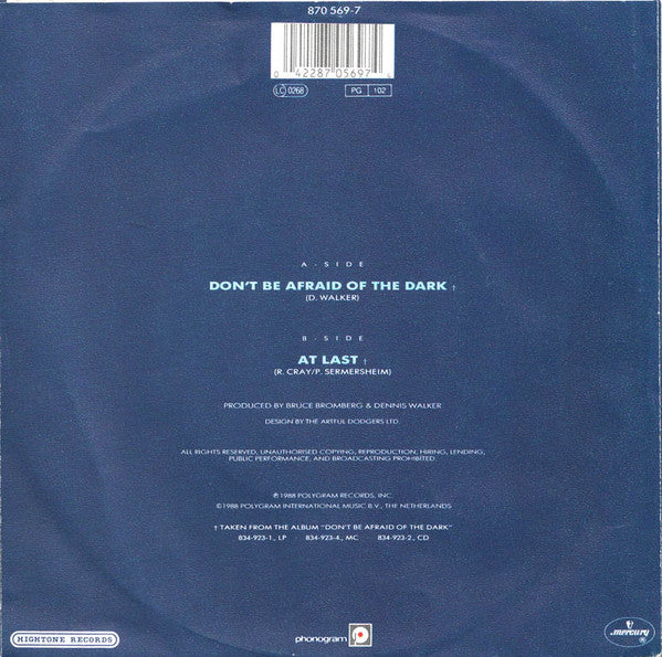 The Robert Cray Band : Don't Be Afraid Of The Dark (7", Single, Pap)