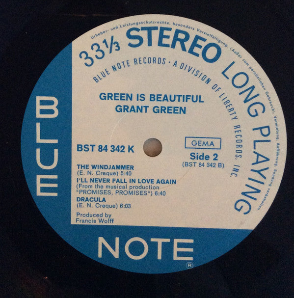 Grant Green : Green Is Beautiful (LP, Album)