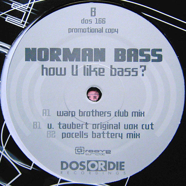 Norman Bass : How U Like Bass? (12", Promo)