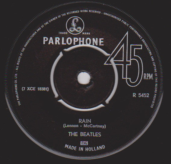 The Beatles : Paperback Writer / Rain (7", Single, Mono)