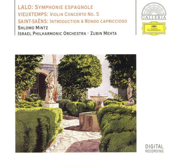 Édouard Lalo / Henri Vieuxtemps / Camille Saint-Saëns - Shlomo Mintz · Israel Philharmonic Orchestra · Zubin Mehta : Symphonie Espagnole / Violin Concerto No. 5 / Introduction & Rondo Capriccioso (CD, Album, RE)