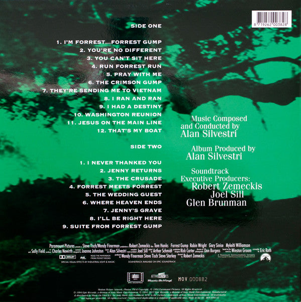 Alan Silvestri : Forrest Gump (Original Motion Picture Score) (LP, Ltd, Num, Bro)