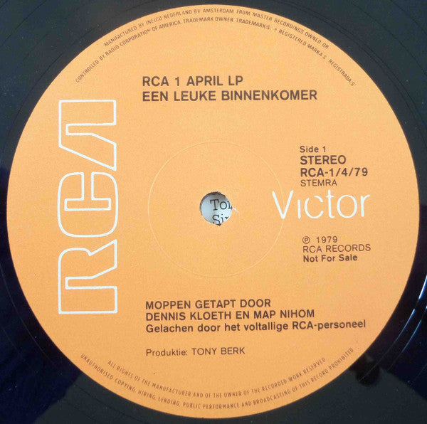 Dennis Kloeth, Map Nihom : RCA 1 April LP - Een Leuke Binnenkomer (LP)