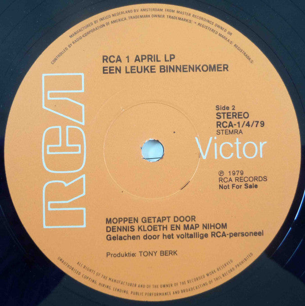Dennis Kloeth, Map Nihom : RCA 1 April LP - Een Leuke Binnenkomer (LP)