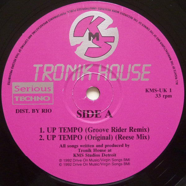 Tronik House* : Up Tempo (12", Mag)