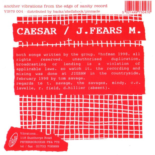 Hofman : Caesar (7", Single, Pin)
