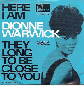 Dionne Warwick : Here I Am (7", Single)