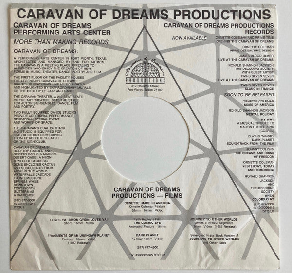James Blood Ulmer : Live At The Caravan Of Dreams (LP, Album)
