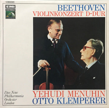 Ludwig van Beethoven, Yehudi Menuhin, Otto Klemperer, New Philharmonia Orchestra : Violinkonzert D-Dur (LP, Gol)