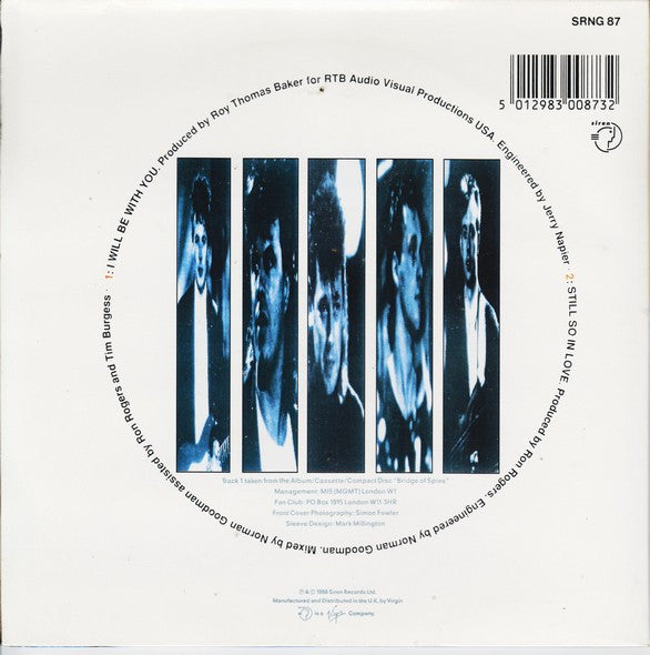 T'Pau : I Will Be With You (7", Single, Ltd, Gat)