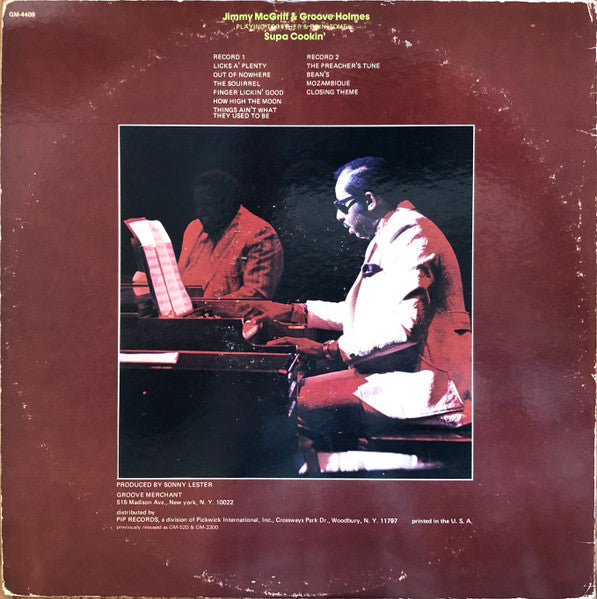 Richard "Groove" Holmes / Jimmy McGriff : Supa Cookin' (2xLP, Comp)