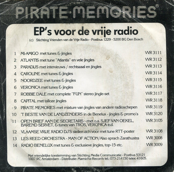 No Artist : Radio Atlantis - Met Tune "Atlantis" En Vele Jingles (7")