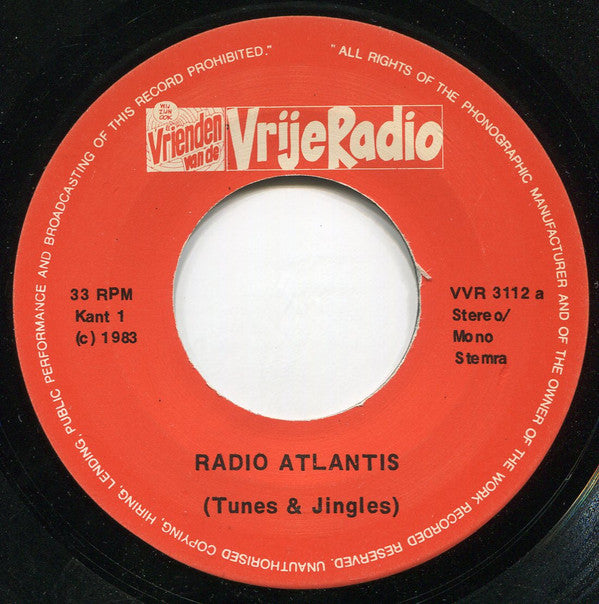 No Artist : Radio Atlantis - Met Tune "Atlantis" En Vele Jingles (7")