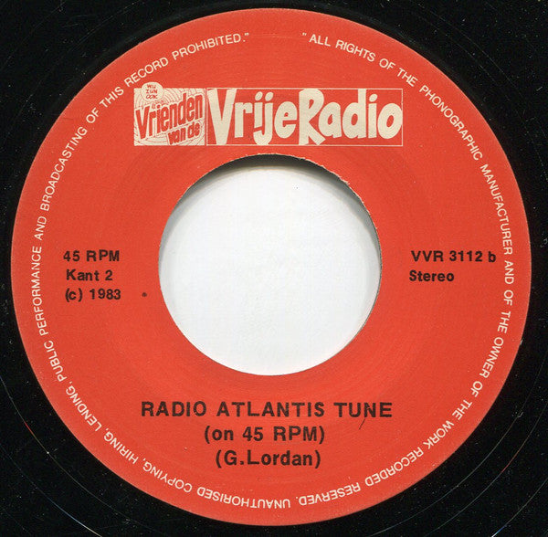 No Artist : Radio Atlantis - Met Tune "Atlantis" En Vele Jingles (7")