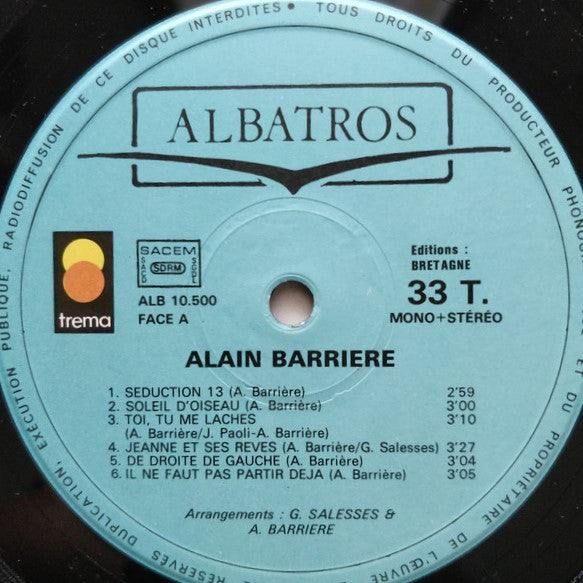 Alain Barrière : Seduction (LP)