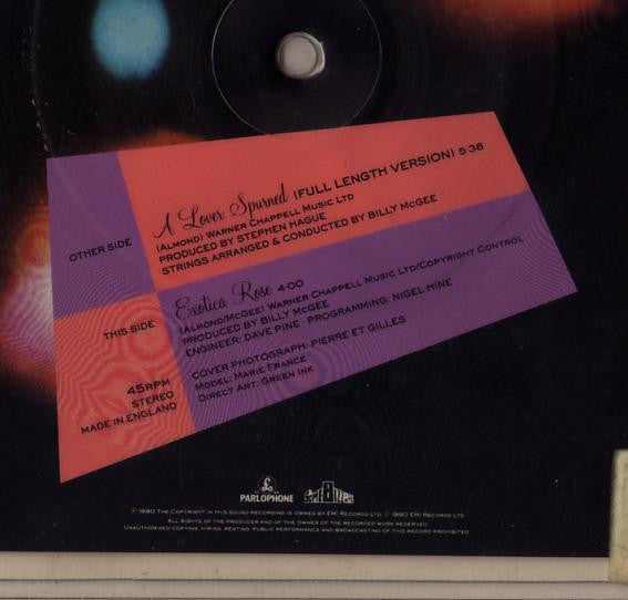 Marc Almond : A Lover Spurned (7", Shape, Single, Pic)