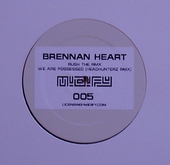 Brennan Heart : Rush The Rmx (12", Promo, W/Lbl)