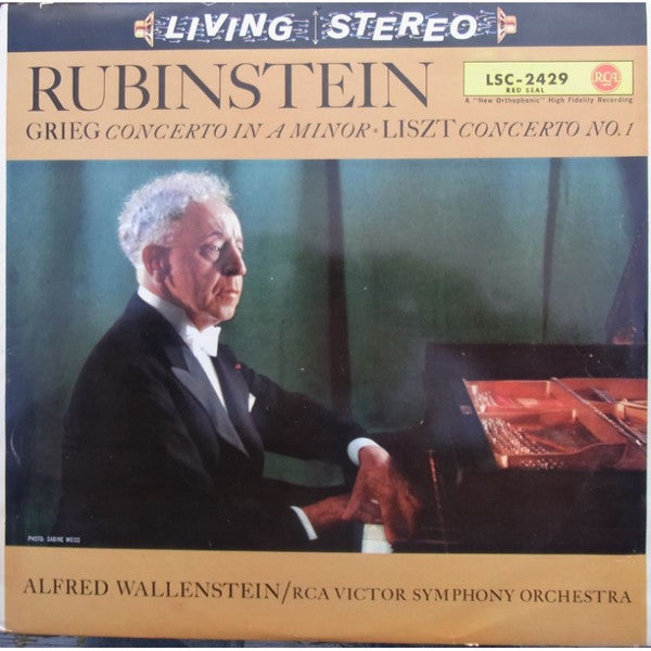 Edvard Grieg, Franz Liszt, Arthur Rubinstein : Klavierkonzert A-Moll Op.16 / Klavierkonzert Nr. 1 (LP, Album)