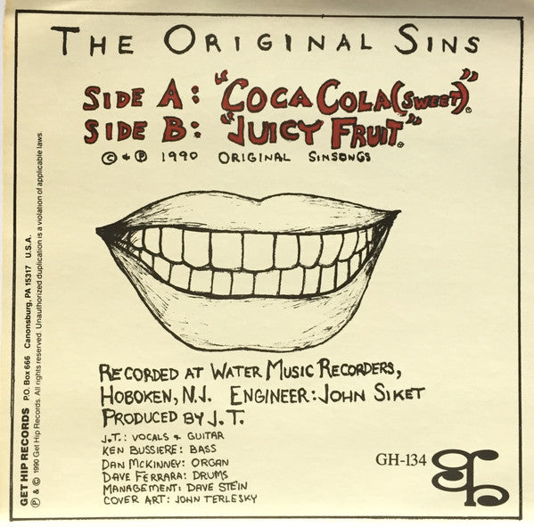 The Original Sins : Coca-Cola (7")
