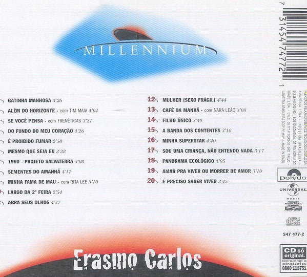 Erasmo Carlos : Millennium (20 Músicas Do Século XX) (CD, Comp, RE)