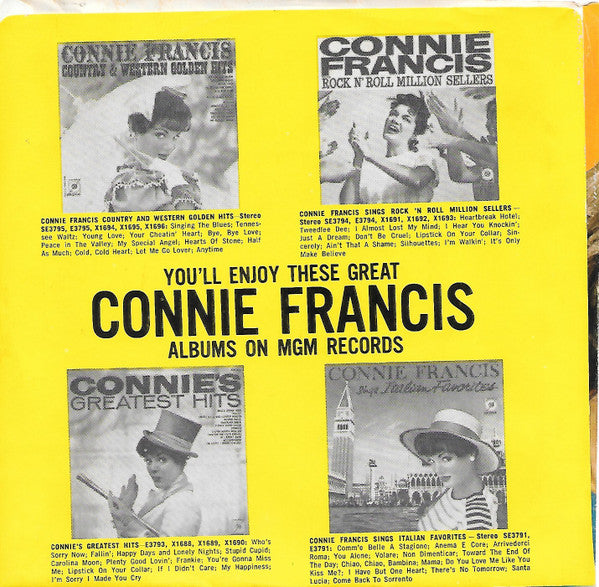Connie Francis : Valentino; You Made me Love You / Because of You; Young at Heart (7", EP)