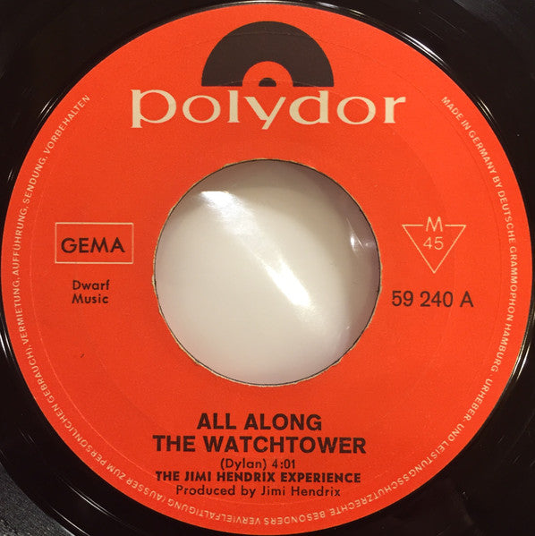 The Jimi Hendrix Experience : All Along The Watchtower / Can You See Me (7", Single, Mono)