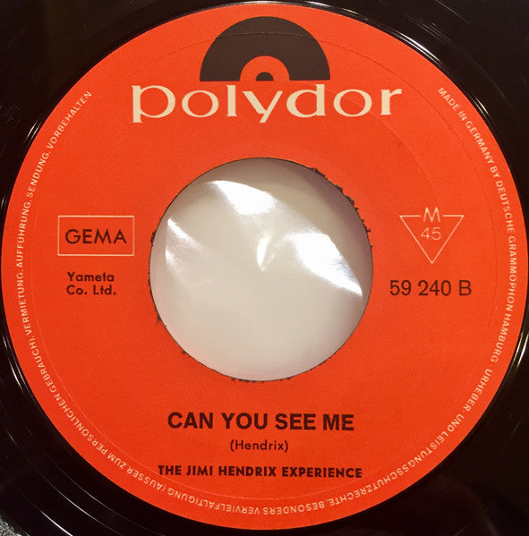 The Jimi Hendrix Experience : All Along The Watchtower / Can You See Me (7", Single, Mono)