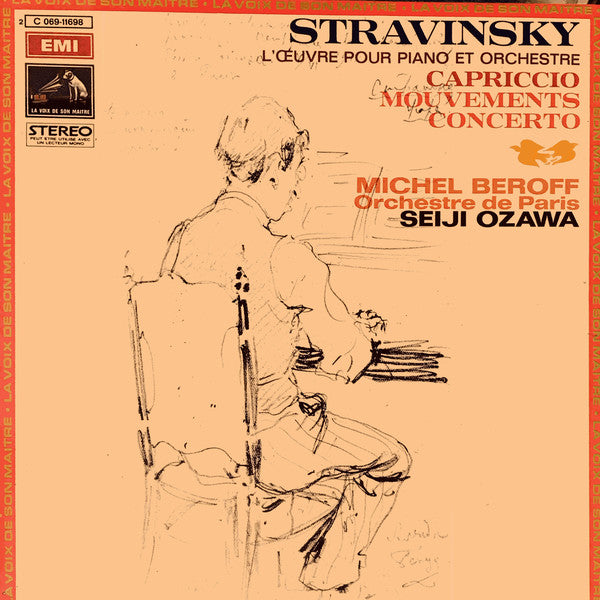 Michel Béroff / Igor Stravinsky / Seiji Ozawa, Orchestre De Paris : Stravinsky L'Œuvre Pour Piano Et Orchestre (LP, Gat)