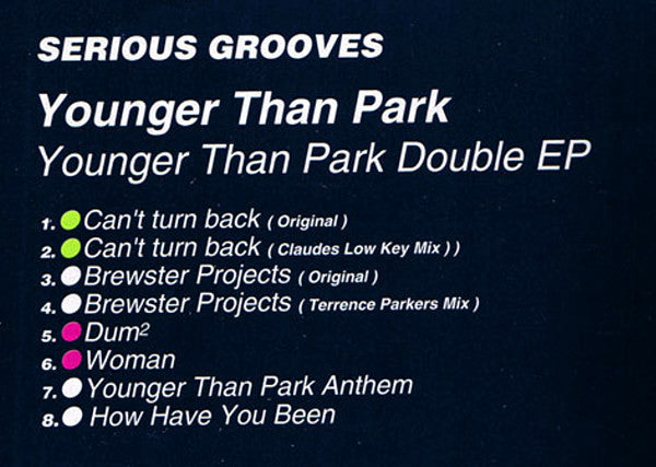 Younger Than Park : Younger Than Park Double EP (12", EP, Ltd, Gre + 12", EP, Ltd, Pin)