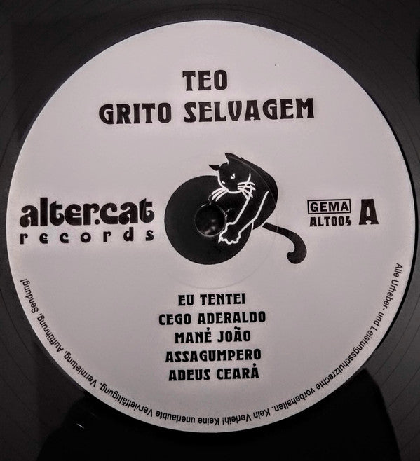Teo Azevedo : Grito Selvagem (LP, Album, RE)