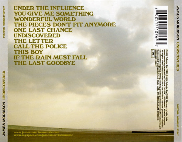 James Morrison (2) : Undiscovered (CD, Album)