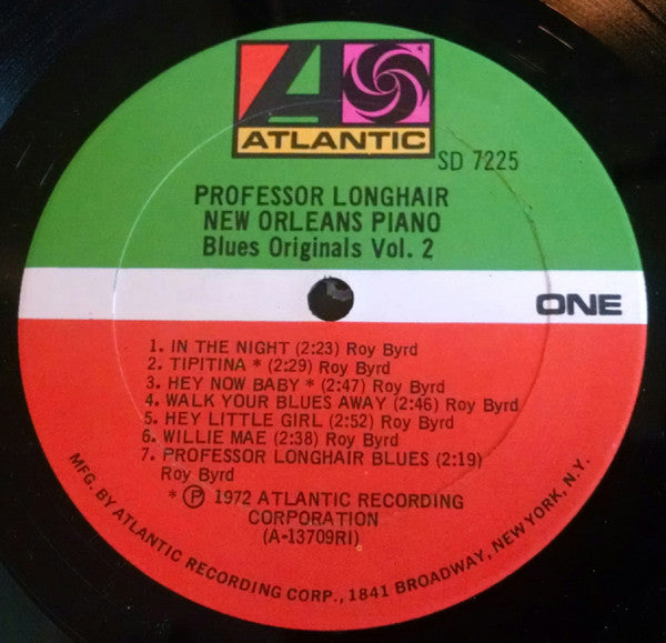 Professor Longhair : New Orleans Piano (LP, Album, Ric)
