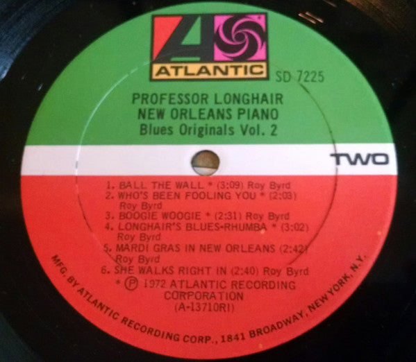 Professor Longhair : New Orleans Piano (LP, Album, Ric)