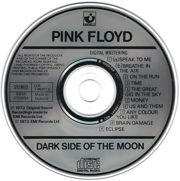 Pink Floyd : The Dark Side Of The Moon (CD, Album)