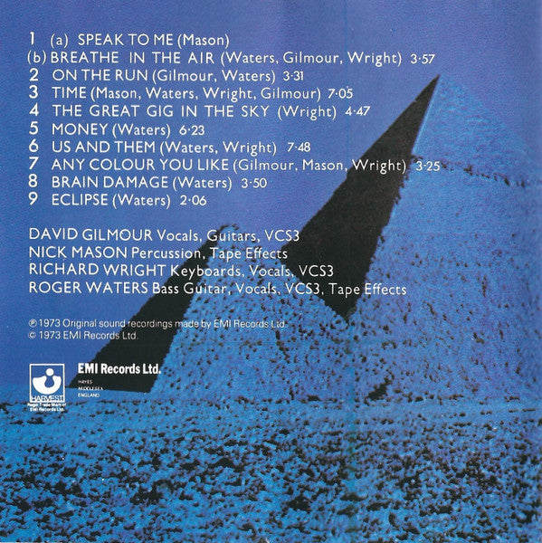 Pink Floyd : The Dark Side Of The Moon (CD, Album)