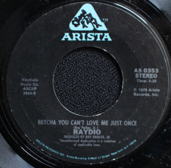 Raydio : Honey I'm Rich (7", Single)