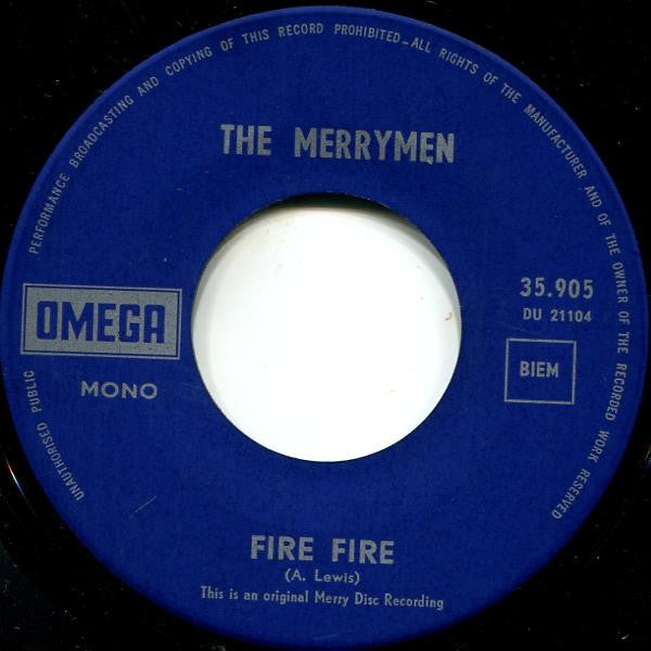 The Merrymen : Mary Ann / Fire Fire (7", Single, Blu)