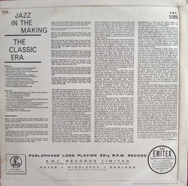 Various : Jazz In The Making (The Classic Era) (LP, Comp, Mono, RE)