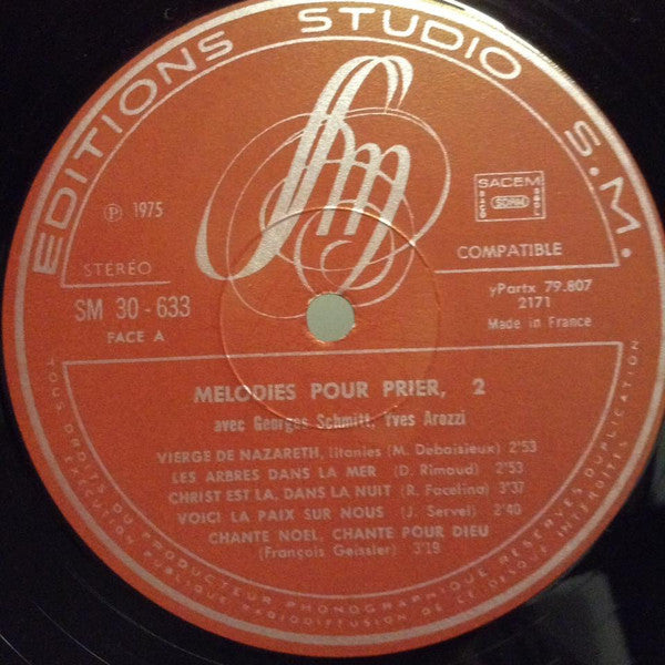 Yves Arozzi, Georges Schmitt : Mélodies Pour Prier N°2 (LP, Album)