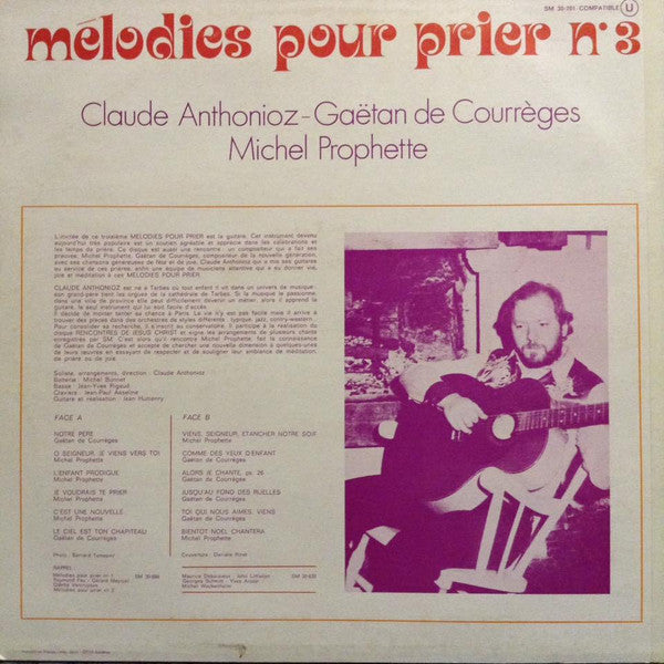 Claude Anthonioz : Mélodies Pour Prier N°3 (LP, Album)