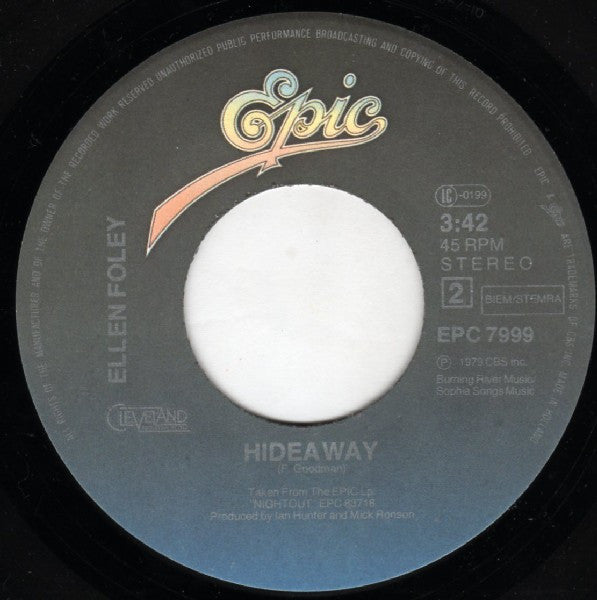 Ellen Foley : What's A Matter Baby (7")